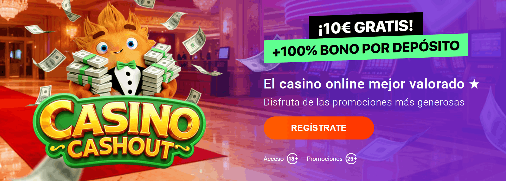 One casino 10 euro gratis bonus visualisatie