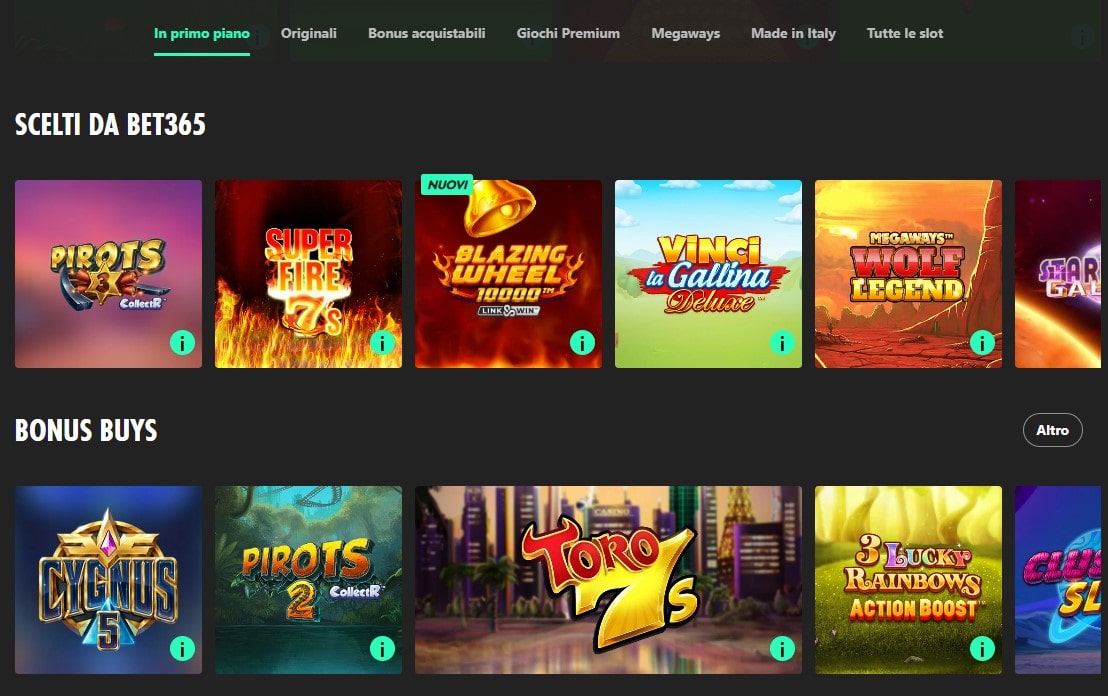 Giochi di Bet365