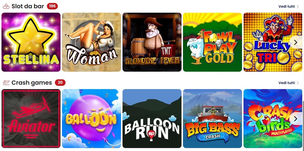 Betitaly slot e altri giochi