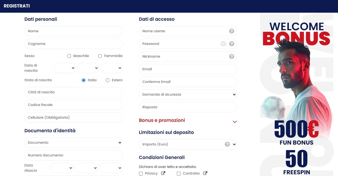 Betitaly pagina login