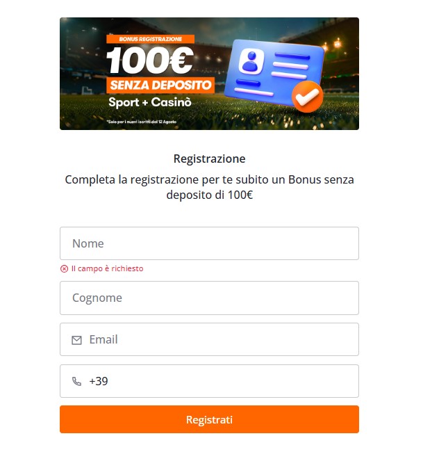 Betsson registrazione