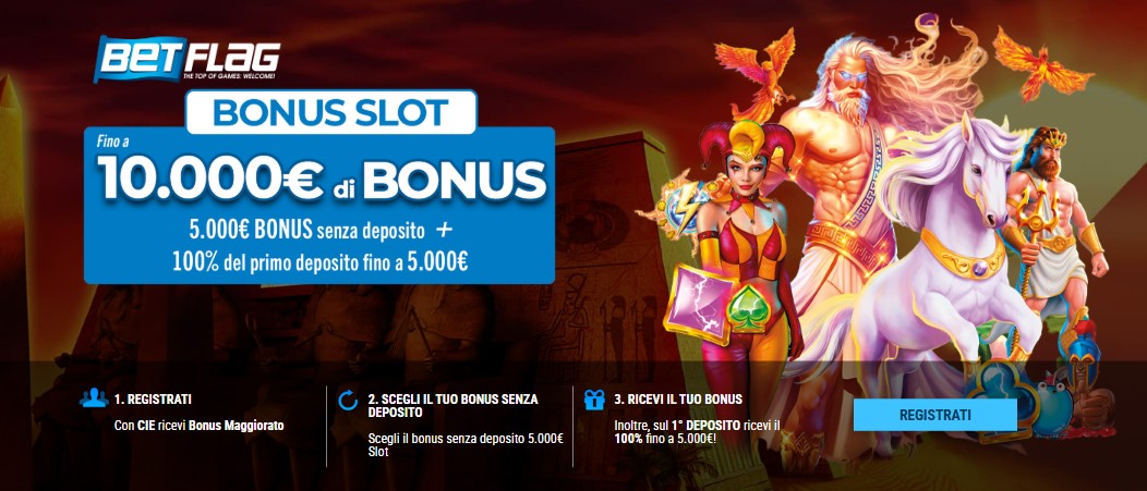 BetFlag bonus slot fino a 10.000€