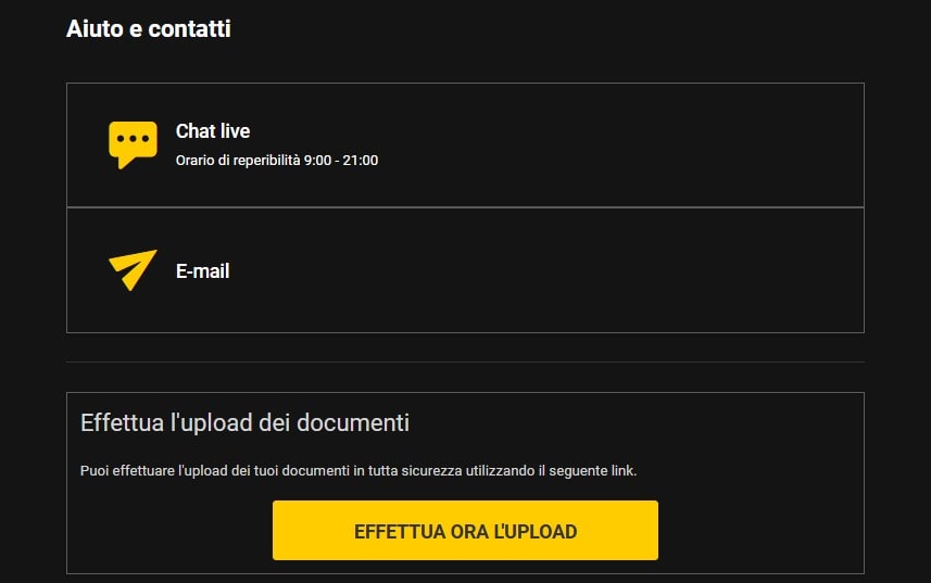 Assistenza Bwin