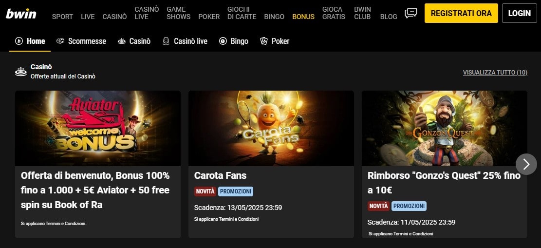 Bwin bonus