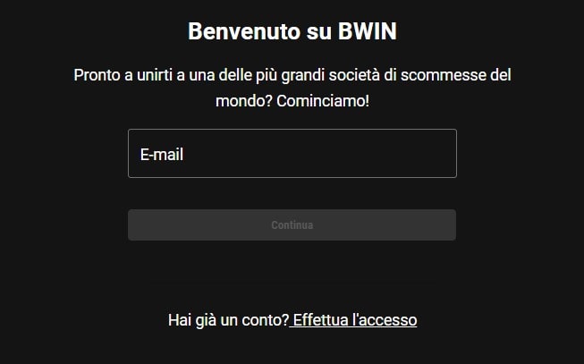 Bwin accedi