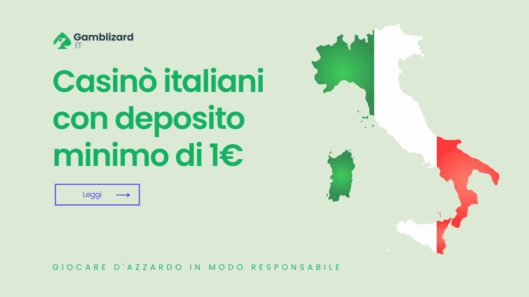 Casinó italiani con deposito minimo di 1€