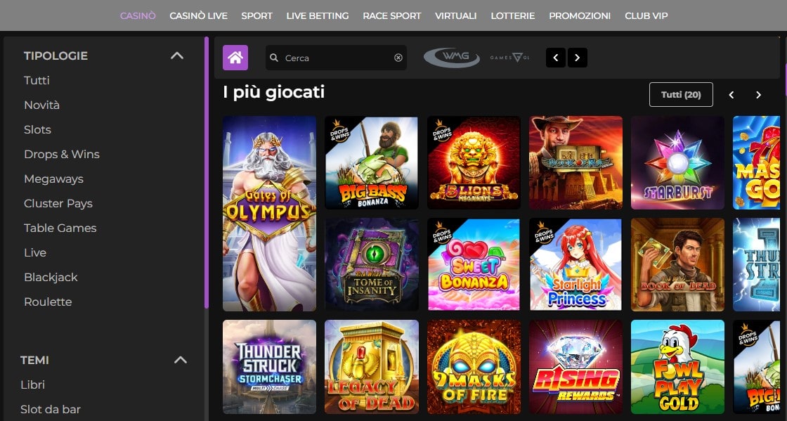 Giochi di JackpotCity