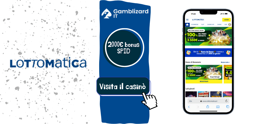 Lottomatica bonus SPID