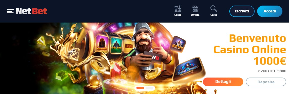 NetBet bonus benvenuto