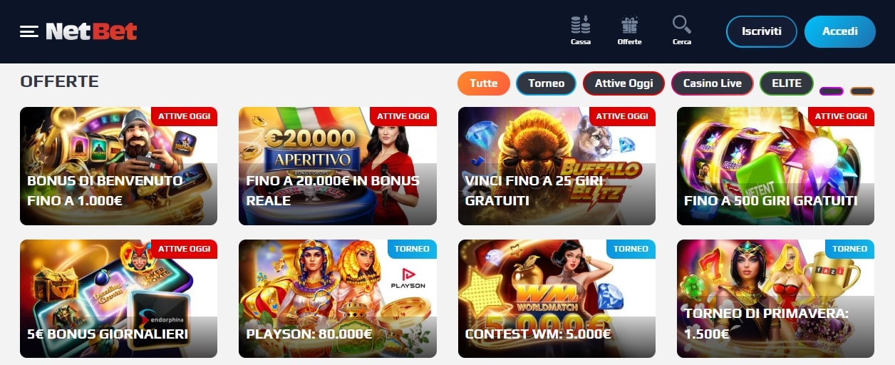 NetBet bonus