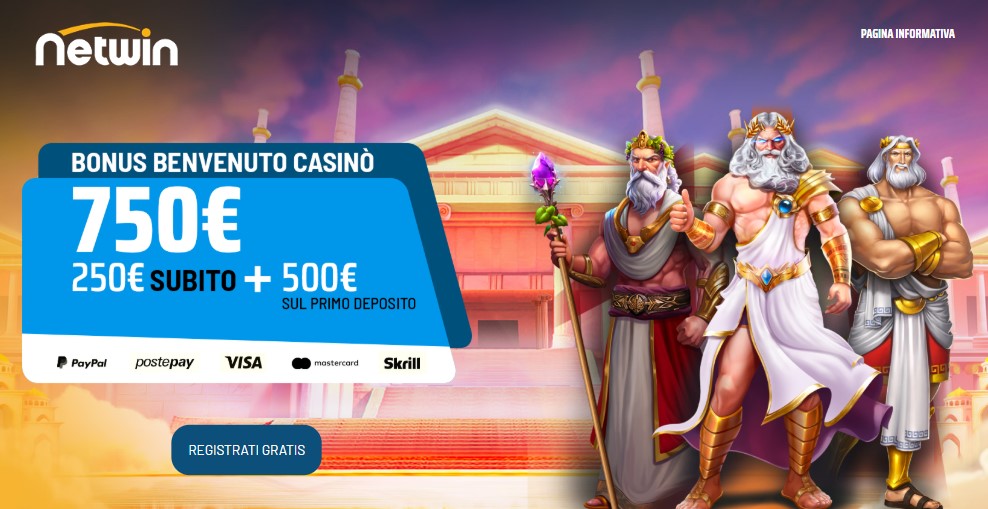 Netwin bonus senza deposito