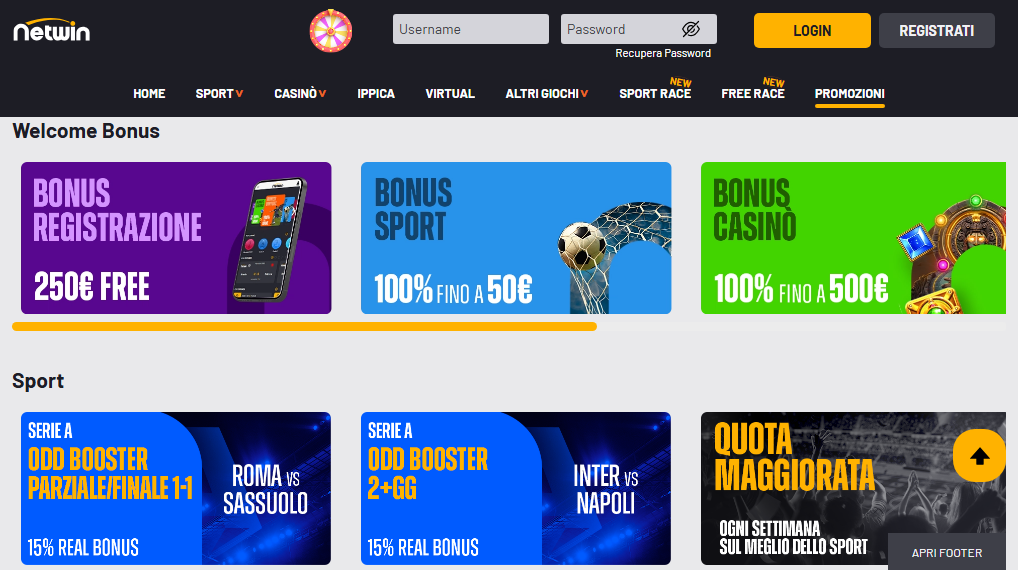 Promozione Netwin