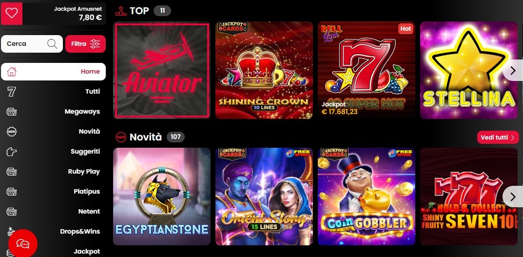 Signorbet giochi slot