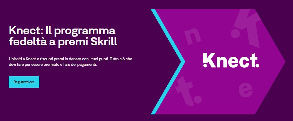 Knect: il programma fedeltà Skrill