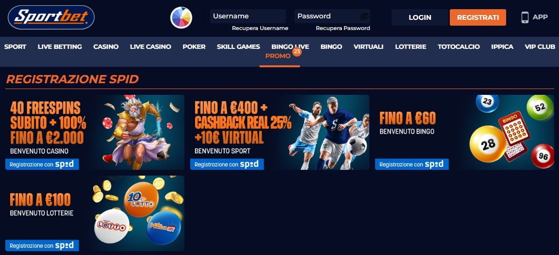 Sportbet promozioni