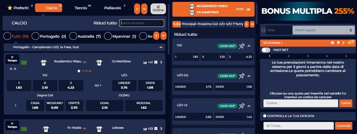 Sportbet scommesse
