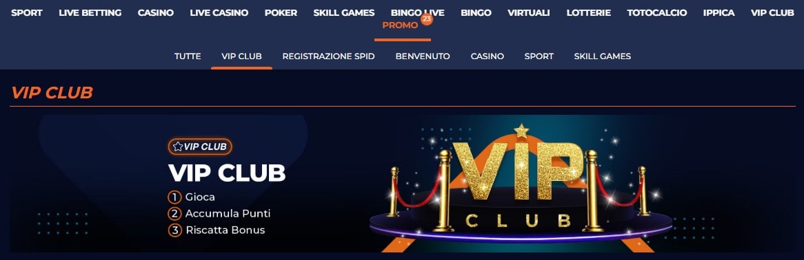 Sportbet VIP club