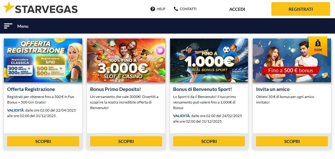 Starvegas bonus