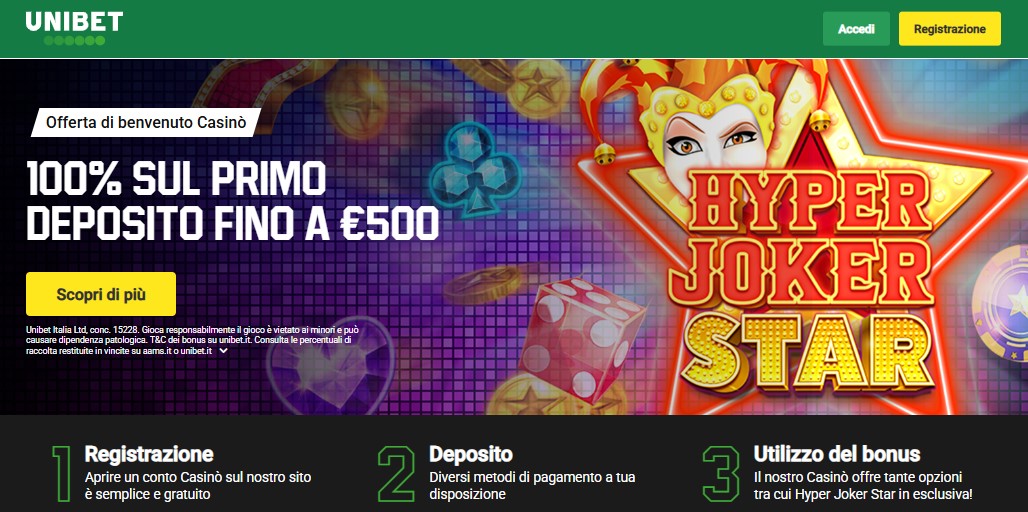 Unibet 500 bonus