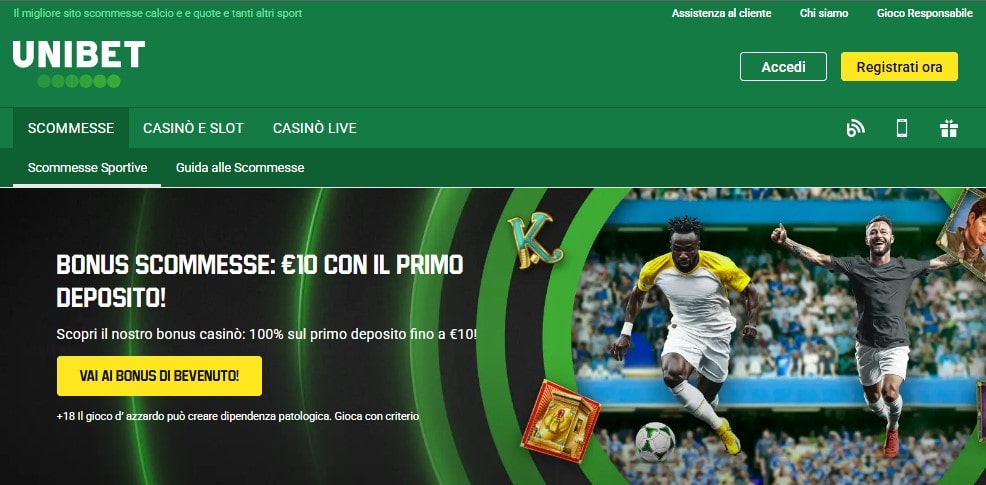 Unibet scommesse