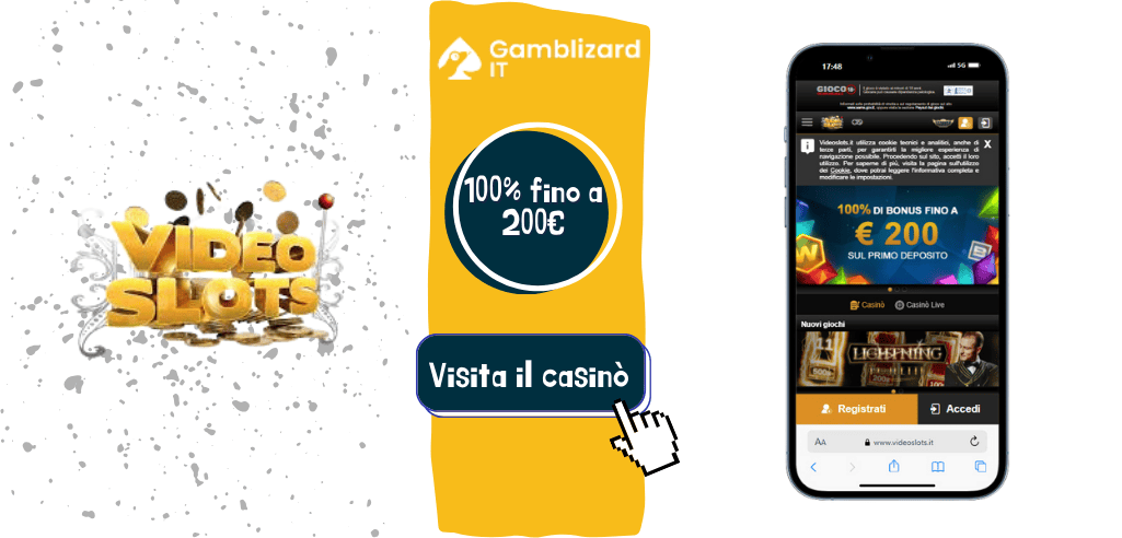 Videoslots Casinò bonus di benvenuto