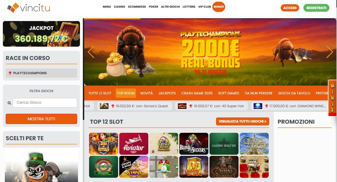 Giochi di casinò Vincitu
