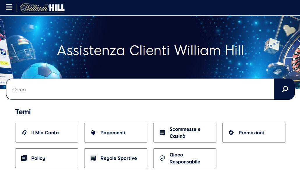 William Hill assistenza chat