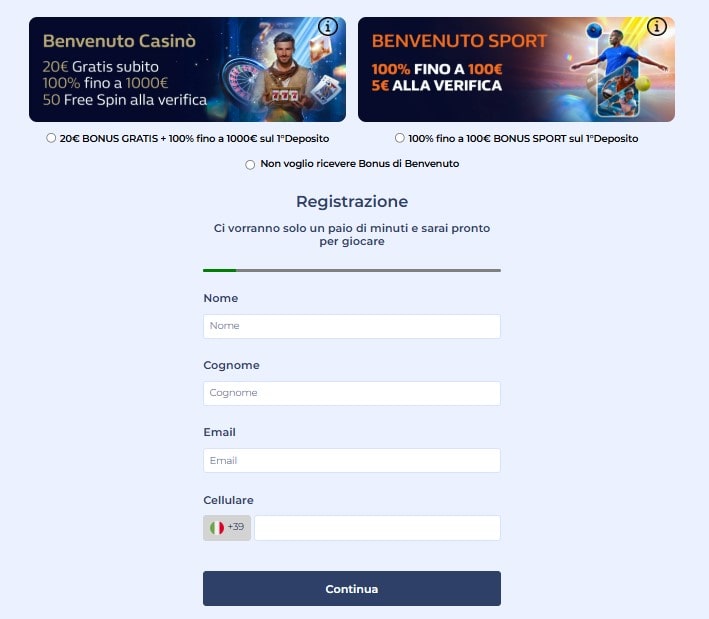 William Hill pagina di login