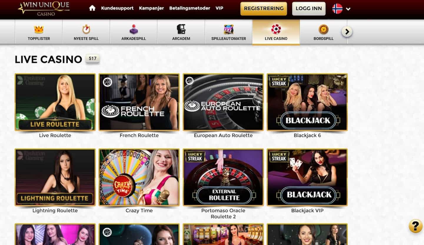 unike live casino