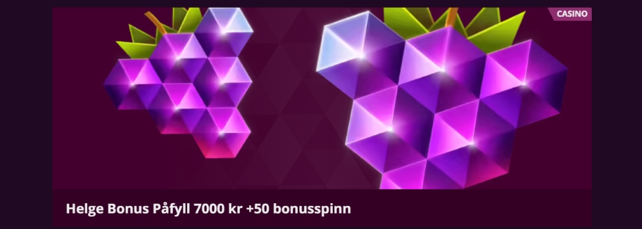 malina helge bonus påfyll