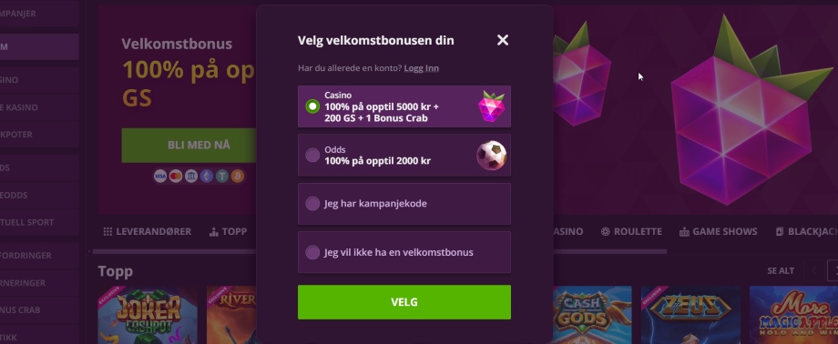 malina registrering