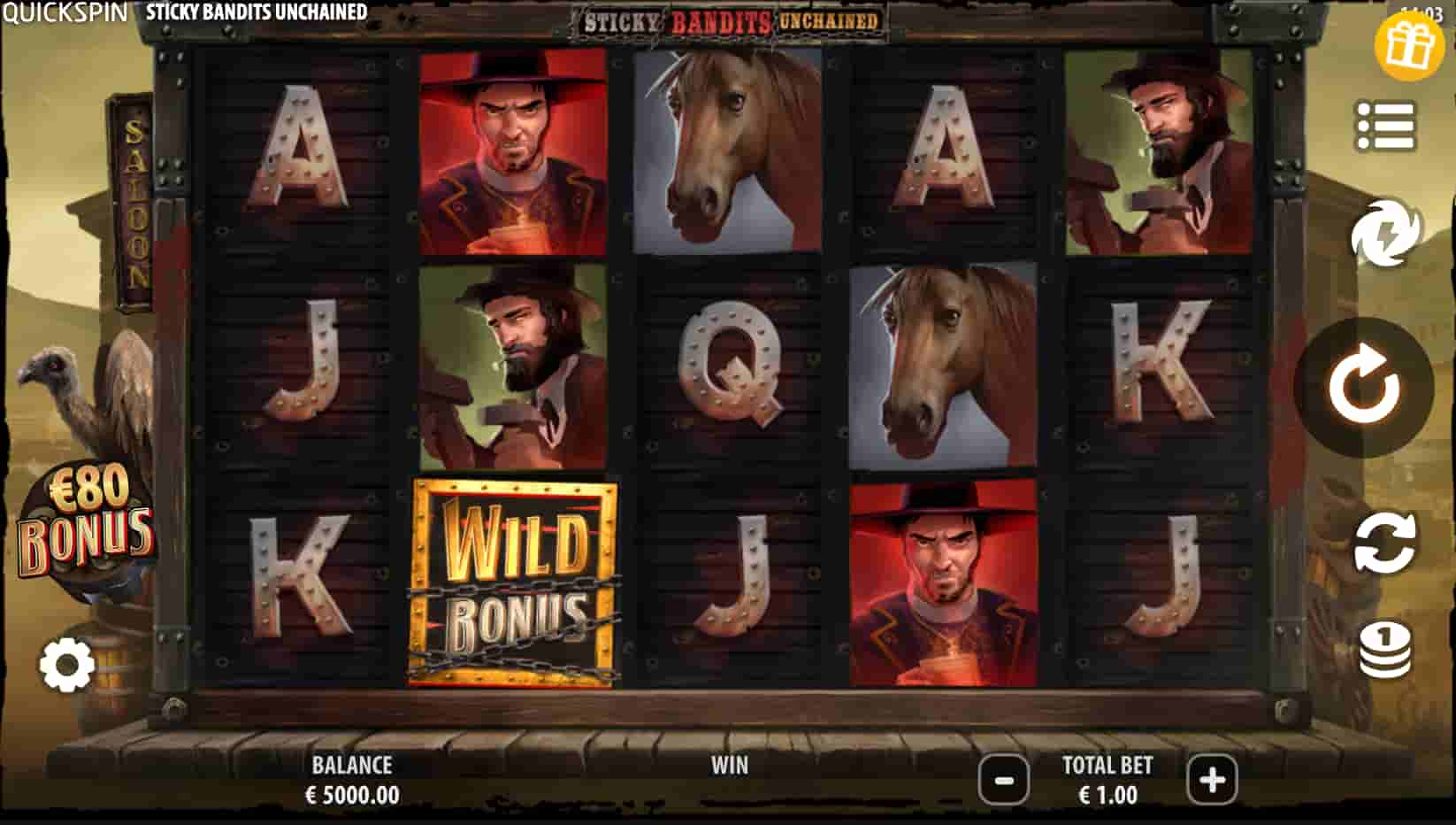 Sticky Bandits Slot screenshot 5