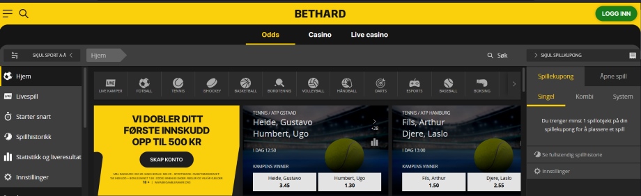 bethard odds