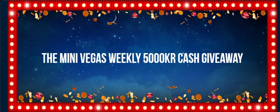 dream vegas ukentlige utdeling 5000kr