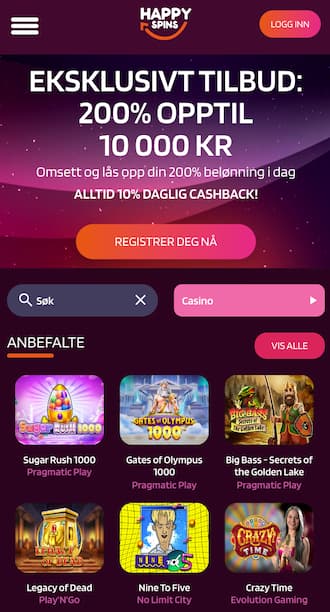 happy spins mobil casino