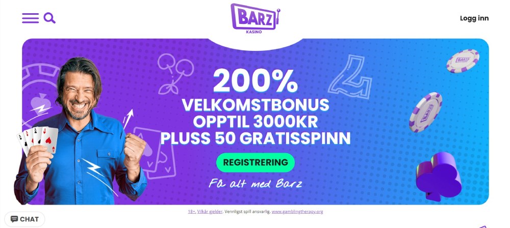 Barz Casino Hovedside