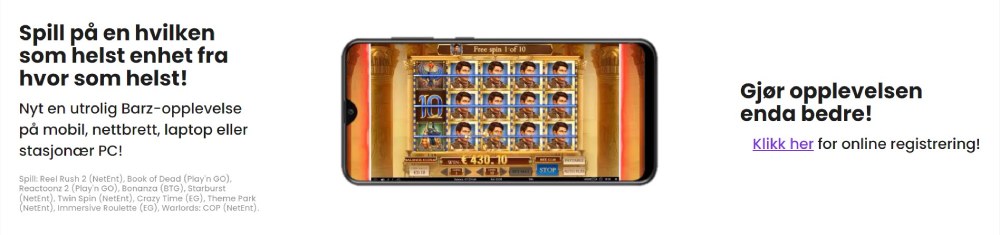 Barz Casino Mobilapp