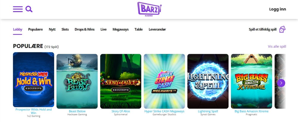 Barz Casino Populære Spilleautomater