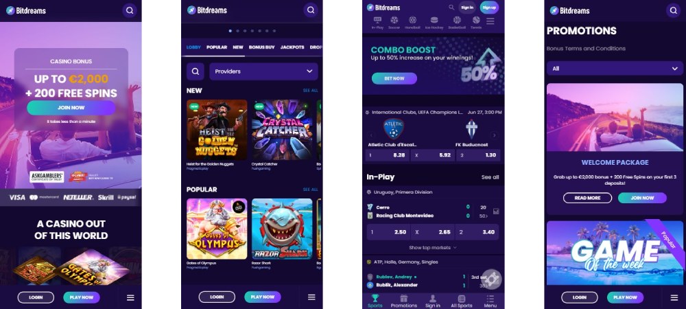 BitDreams Casino Mobil