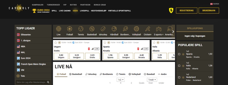 casinoly odds