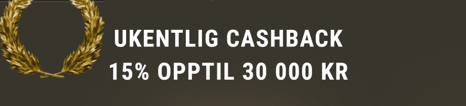 casinoly ukentlig cashback