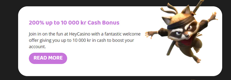 heycasino velkomstbonus