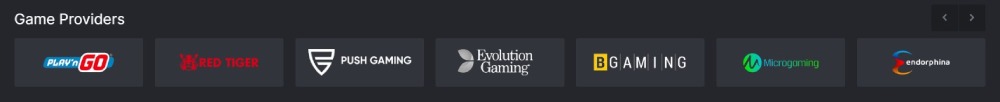 BC.Game Casino Spillleverandører
