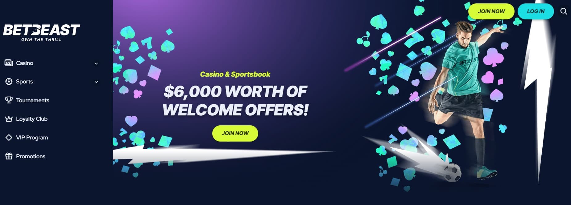 betbeast casino hovedside