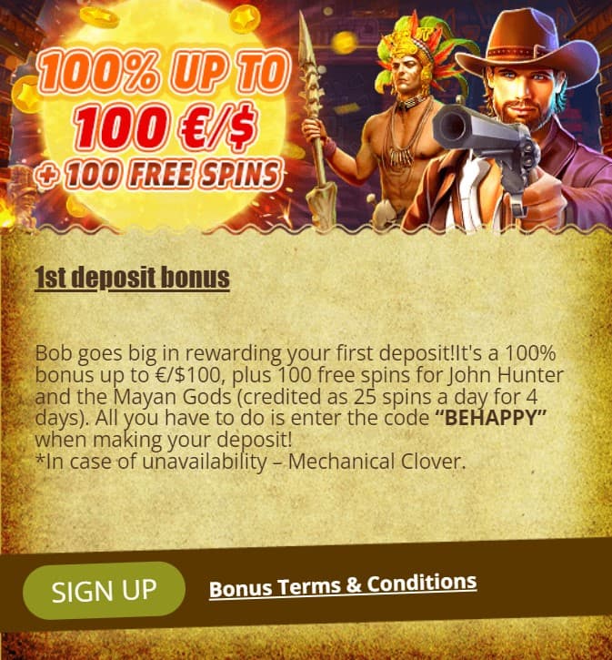 bob casino første innskuddsbonus