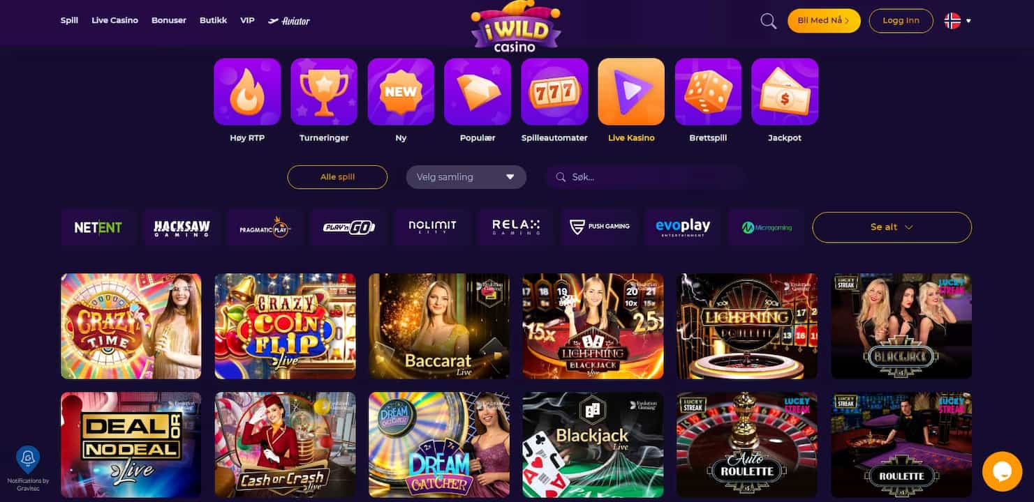 iwild live casino