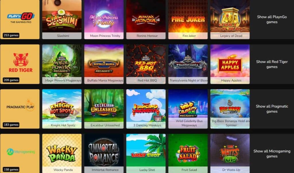 jackpot village casino spill