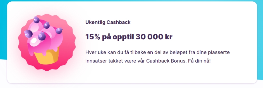 nomini ukentlig cashback