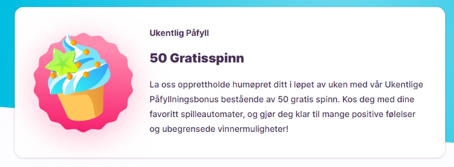 nomini ukentlig påfyll
