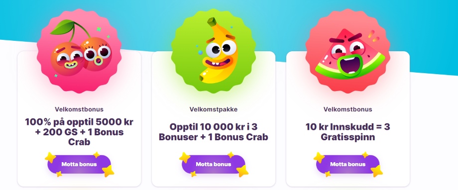nomini velkomstbonus